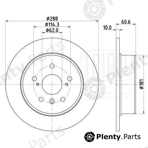 Trialli DF190304 — Brake Disc