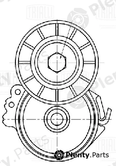 Trialli CM5728 — Belt Tensioner, V-ribbed belt