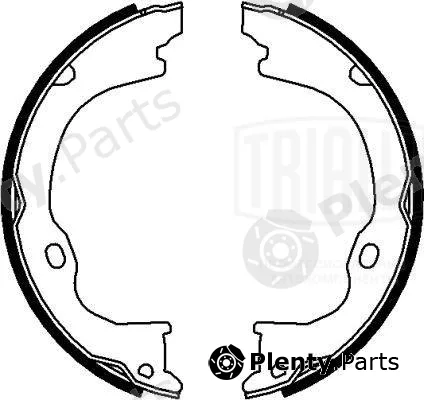 Trialli GF4635 — Brake Shoe Set, parking brake