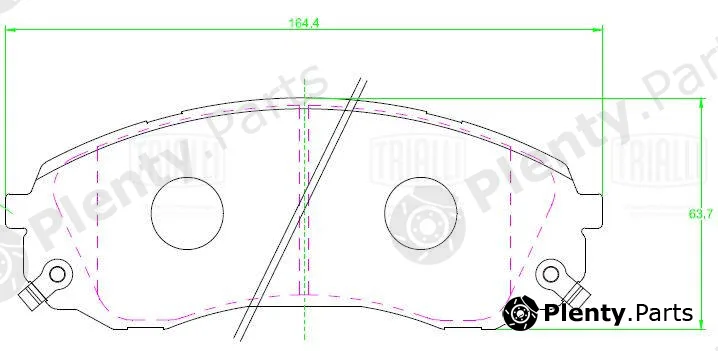 Trialli PF2326 — Brake Pad Set, disc brake