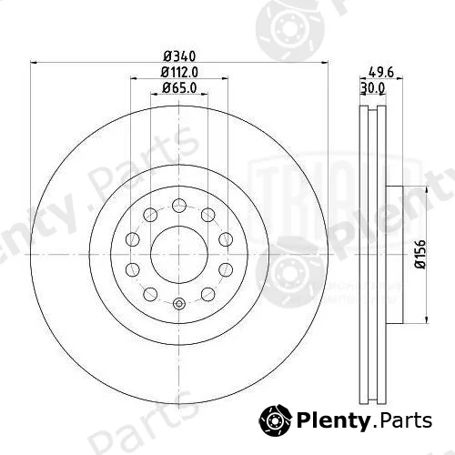 Trialli DF180130 — Brake Disc