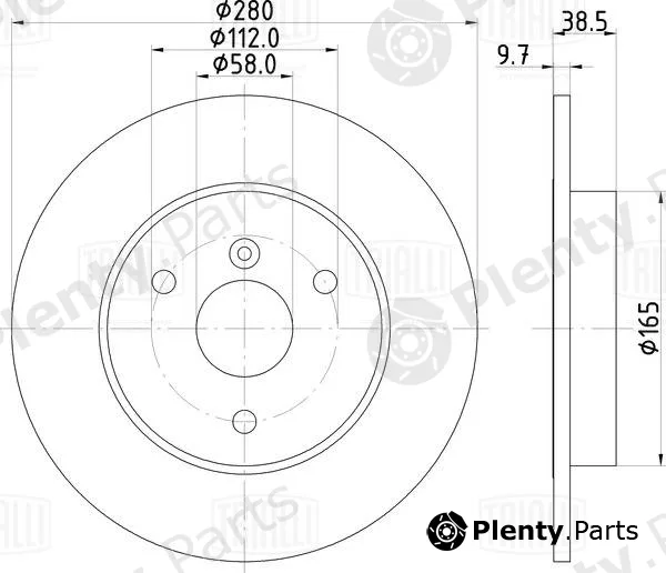 Trialli DF240121 — Brake Disc