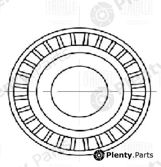 Trialli CM5775 — Deflection/Guide Pulley, V-ribbed belt