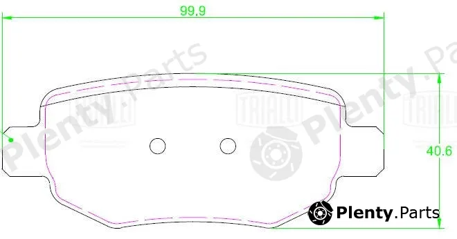 Trialli PF2311 — Brake Pad Set, disc brake