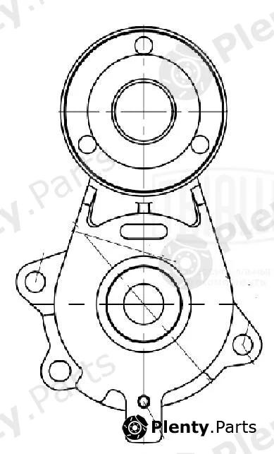 Trialli CM5653 — Belt Tensioner, V-ribbed belt
