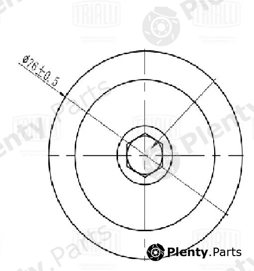 Trialli CM5456 — Belt Tensioner, V-ribbed belt