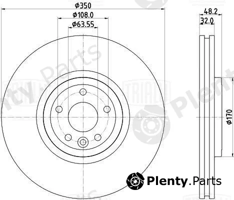 Trialli DF210220 — Brake Disc
