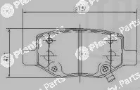 Trialli PF4130 — Brake Pad Set, disc brake