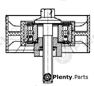 Trialli CM5161 — Deflection/Guide Pulley, V-ribbed belt
