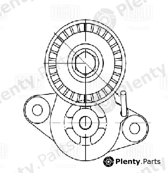 Trialli CM5673 — Belt Tensioner, V-ribbed belt