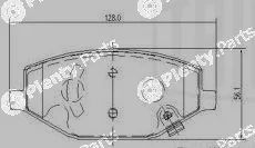 Trialli PF4129 — Brake Pad Set, disc brake