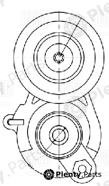 Trialli CM5735 — Belt Tensioner, V-ribbed belt