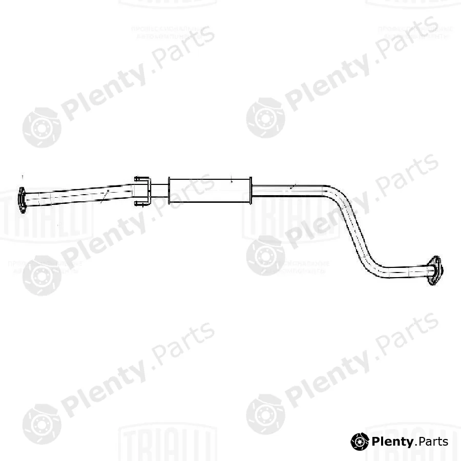 Trialli EAM0344 — Front Muffler