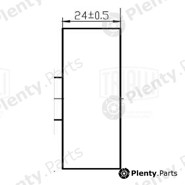 Trialli CM5535 — Belt Tensioner, V-ribbed belt