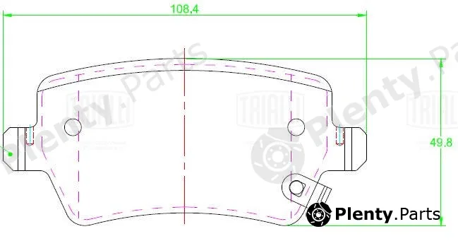 Trialli PF2329 — Brake Pad Set, disc brake