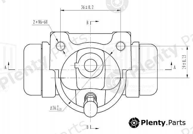 Trialli CF2009 — Wheel Brake Cylinder