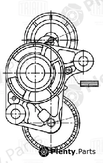 Trialli CM3017 — Belt Tensioner, V-ribbed belt