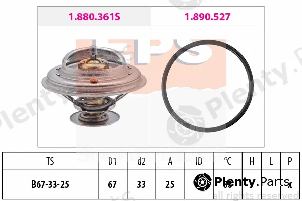 MDR EPS-1880361 — Thermostat, coolant