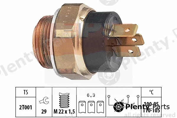MDR EPS-1850619 — Temperature Switch, radiator fan