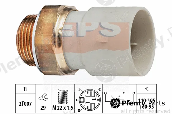 MDR EPS-1850689 — Temperature Switch, radiator fan