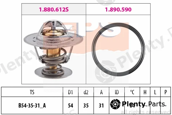 MDR EPS-1880612 — Thermostat, coolant