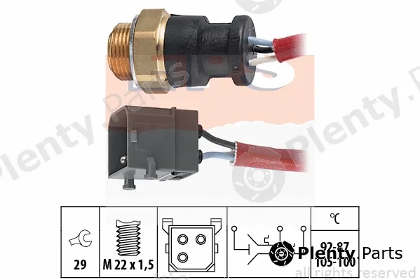 MDR EPS-1850627 — Temperature Switch, radiator fan