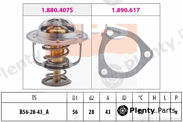 MDR EPS-1880407 — Thermostat, coolant