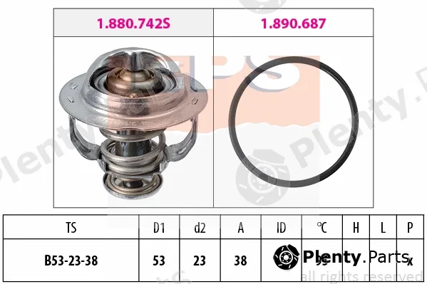 MDR EPS-1880742 — Thermostat, coolant