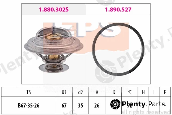 MDR EPS-1880302 — Thermostat, coolant