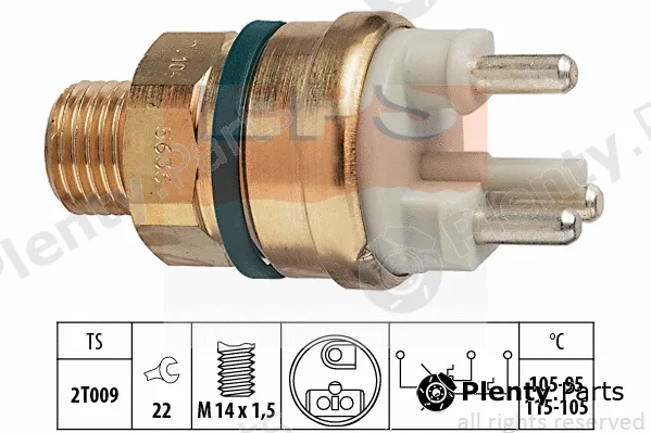 MDR EPS-1850636 — Temperature Switch, radiator fan