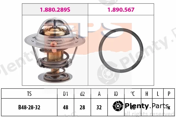 MDR EPS-1880289 — Thermostat, coolant