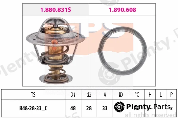MDR EPS-1880831 — Thermostat, coolant