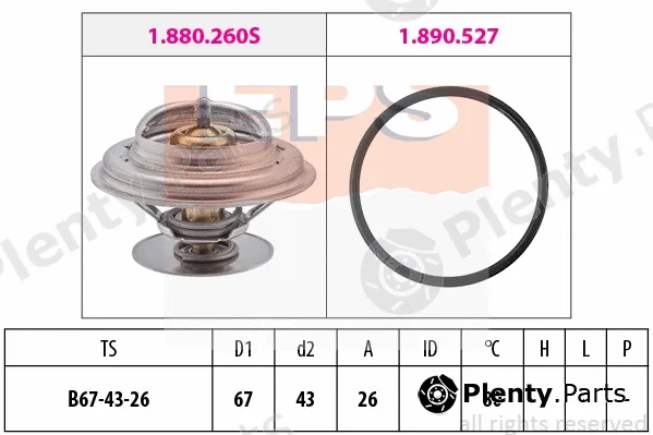 MDR EPS-1880260 — Thermostat, coolant