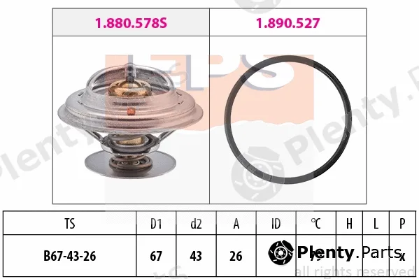 MDR EPS-1880577 — Thermostat, coolant