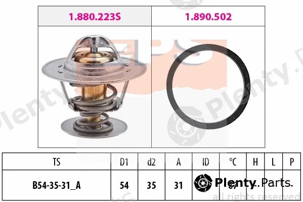 MDR EPS-1880278 — Thermostat, coolant