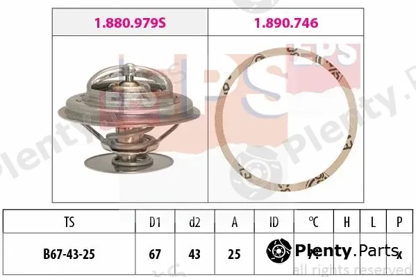 MDR EPS-1879942 — Thermostat, coolant