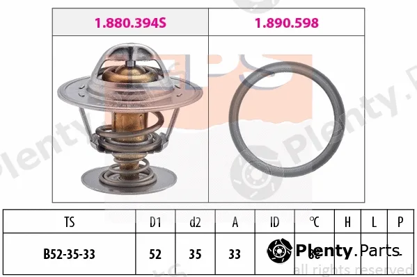 MDR EPS-1880394 — Thermostat, coolant
