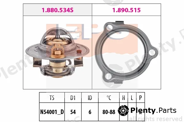 MDR EPS-1880534 — Thermostat, coolant
