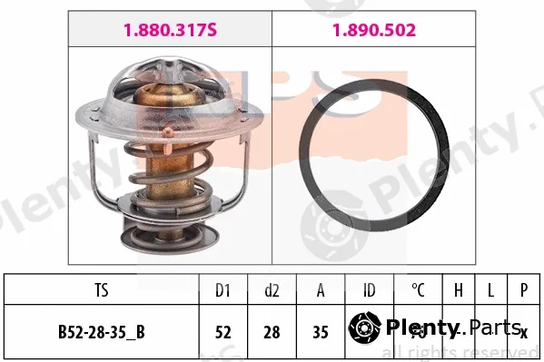 MDR EPS-1880317 — Thermostat, coolant