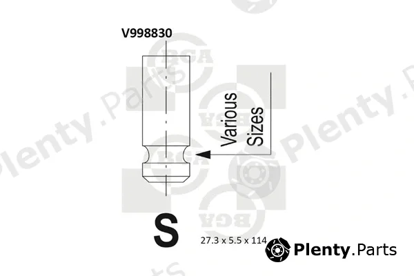 BGA V998830 — Exhaust Valve