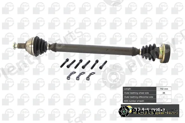 BGA DS9627R — Drive Shaft