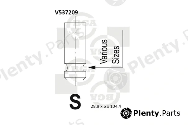 BGA V537209 — Intake Valve