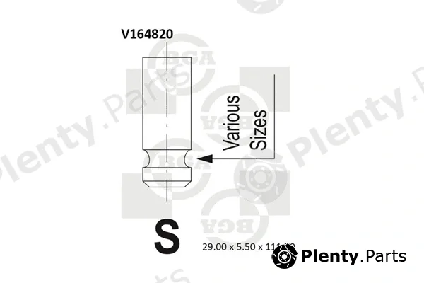 BGA V164820 — Intake Valve