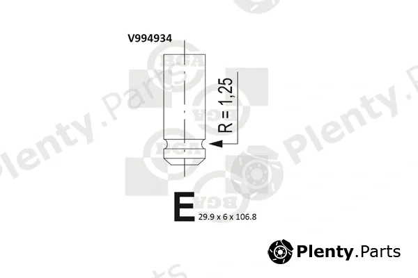 BGA V994934 — Exhaust Valve