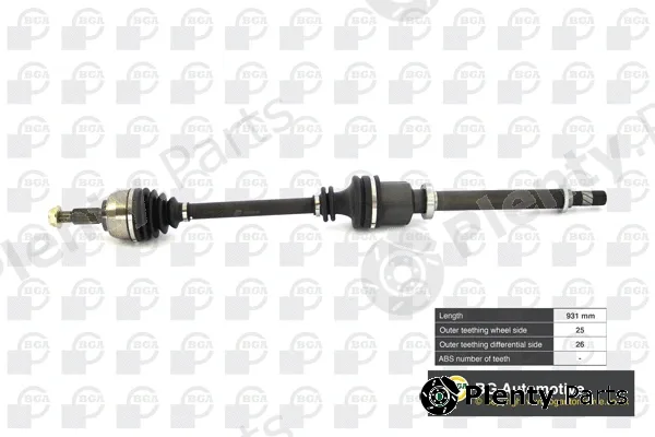 BGA DS7356R — Drive Shaft