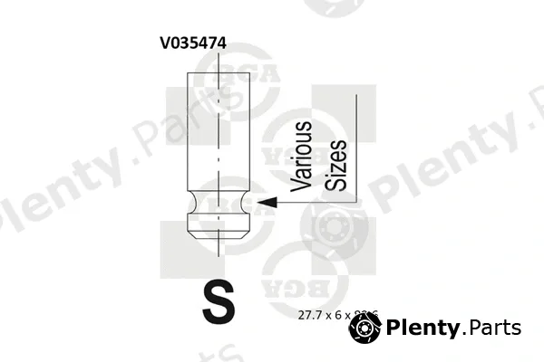 BGA V035474 — Intake Valve