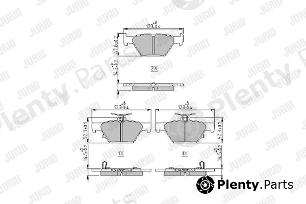 Jurid 573980J — Brake Pad Set, disc brake