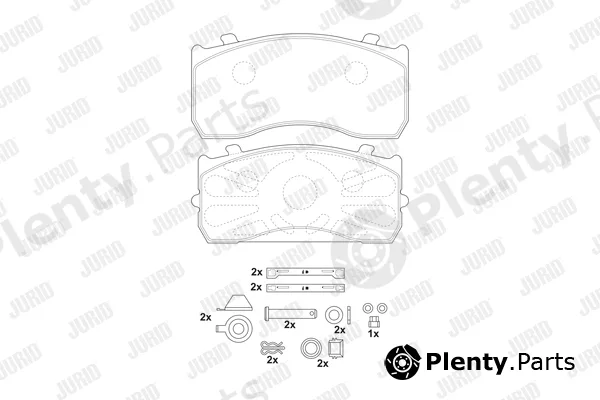 Jurid 2914809560 — Brake Pad Set, disc brake