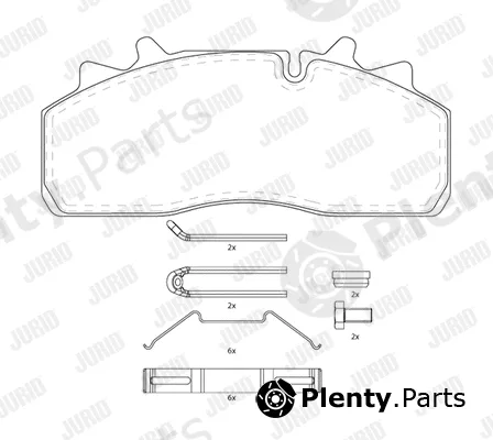Jurid 2915905390 — Brake Pad Set, disc brake