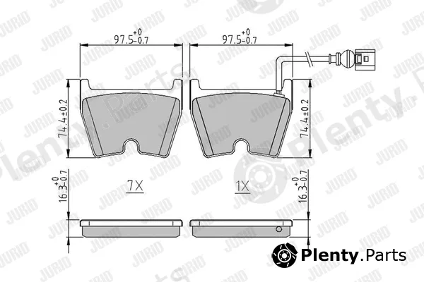 Jurid 573809J — Brake Pad Set, disc brake